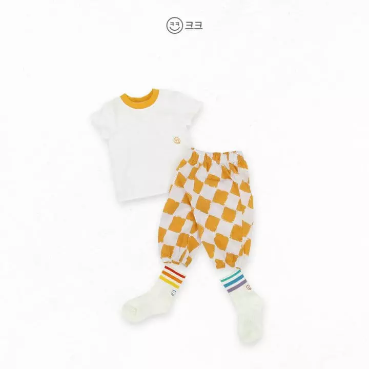 Kk - Korean Children Fashion - #childrensboutique - Kmile Embroidery Tee - 4
