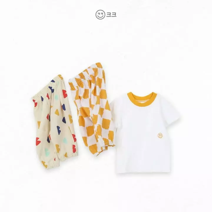 Kk - Korean Children Fashion - #discoveringself - Kmile Embroidery Tee - 5