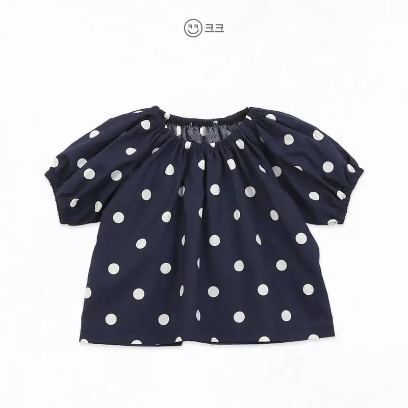Kk - Korean Children Fashion - #kidsshorts - Dot Blouse - 10