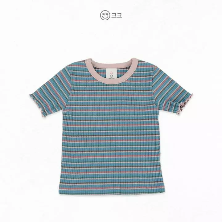 Kk - Korean Children Fashion - #kidsstore - Stripes Rib Top Bottom Set - 3