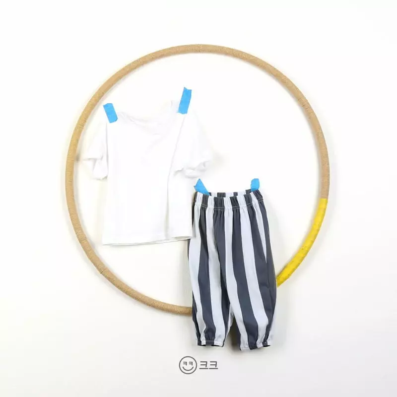 Kk - Korean Children Fashion - #magicofchildhood - Berryy Stripes Pants