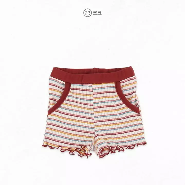 Kk - Korean Children Fashion - #minifashionista - Stripes Rib Top Bottom Set - 8