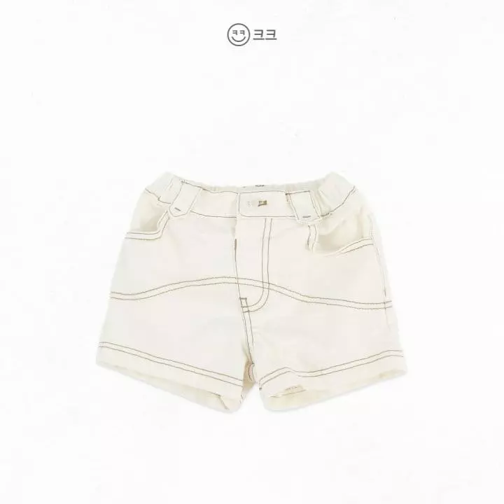 Kk - Korean Children Fashion - #minifashionista - Stitch Point Shorts