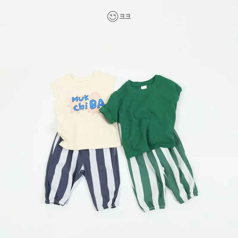 Kk - Korean Children Fashion - #prettylittlegirls - Berryy Stripes Pants - 3