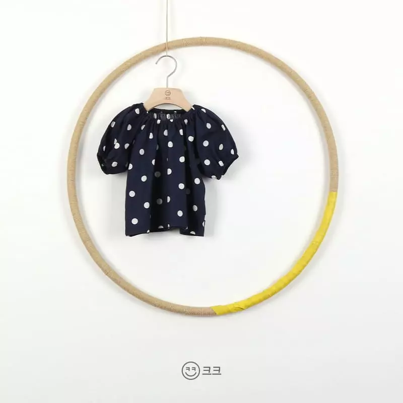 Kk - Korean Children Fashion - #prettylittlegirls - Dot Blouse