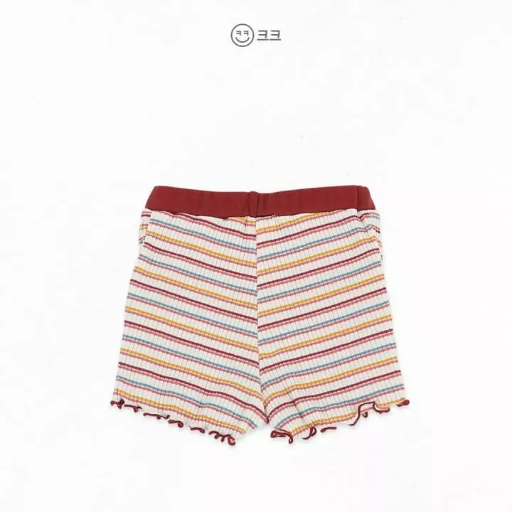 Kk - Korean Children Fashion - #prettylittlegirls - Stripes Rib Top Bottom Set - 9