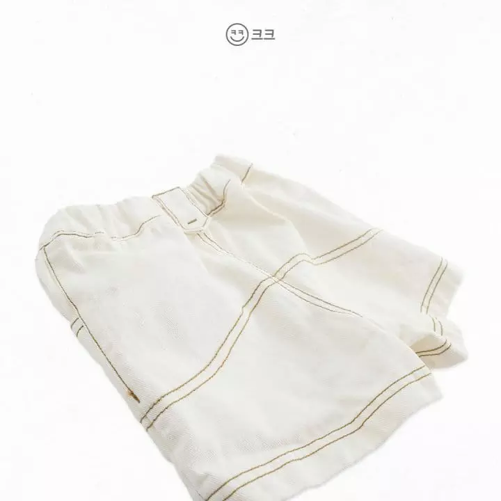 Kk - Korean Children Fashion - #prettylittlegirls - Stitch Point Shorts - 2