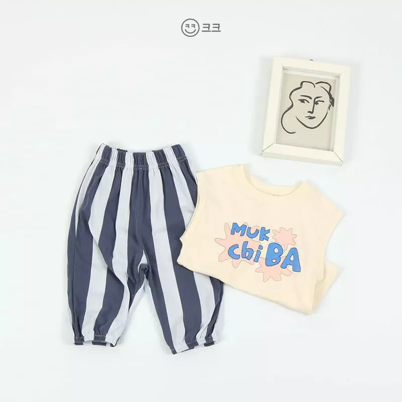 Kk - Korean Children Fashion - #stylishchildhood - Berryy Stripes Pants - 6