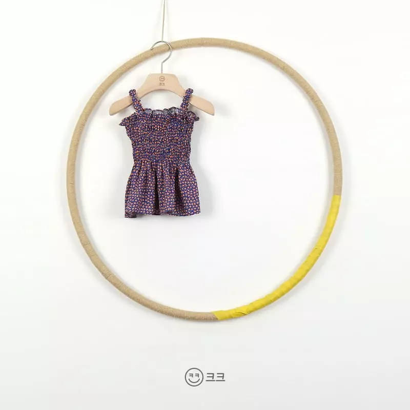 Kk - Korean Children Fashion - #stylishchildhood - Rollin Smocked Top Bottom Set - 5