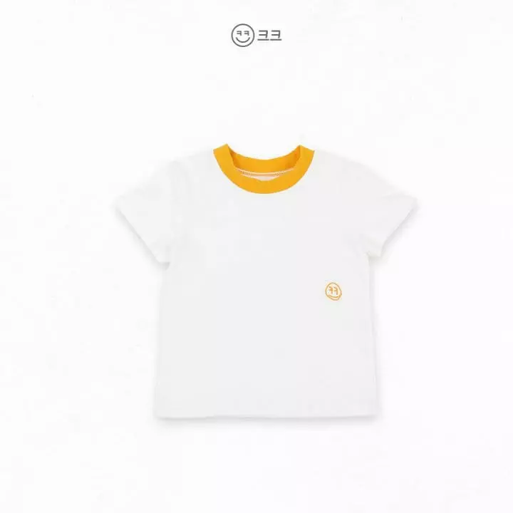 Kk - Korean Children Fashion - #stylishchildhood - Kmile Embroidery Tee