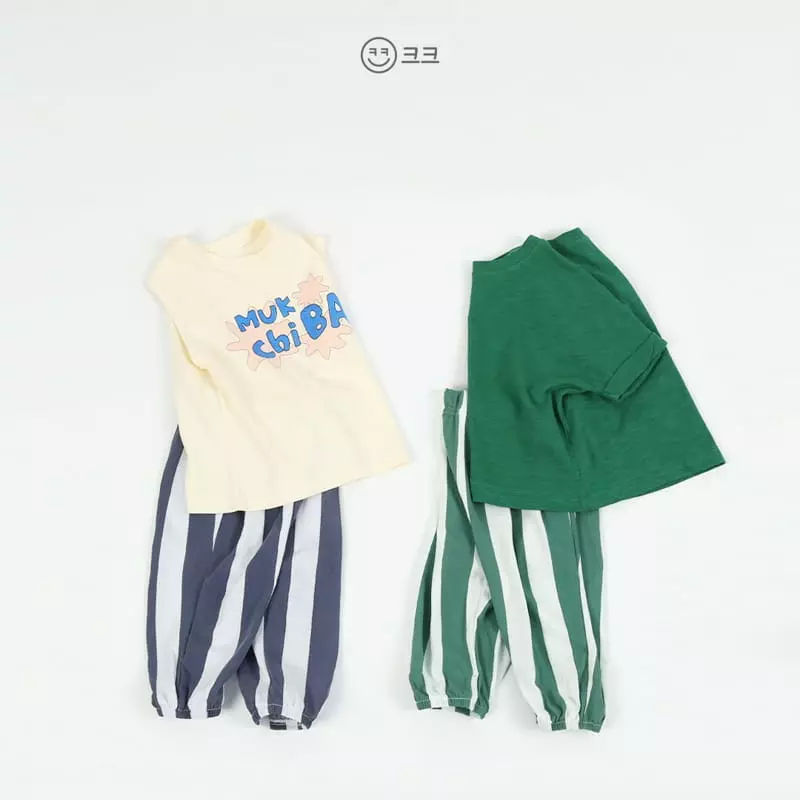 Kk - Korean Children Fashion - #prettylittlegirls - Berryy Stripes Pants - 4