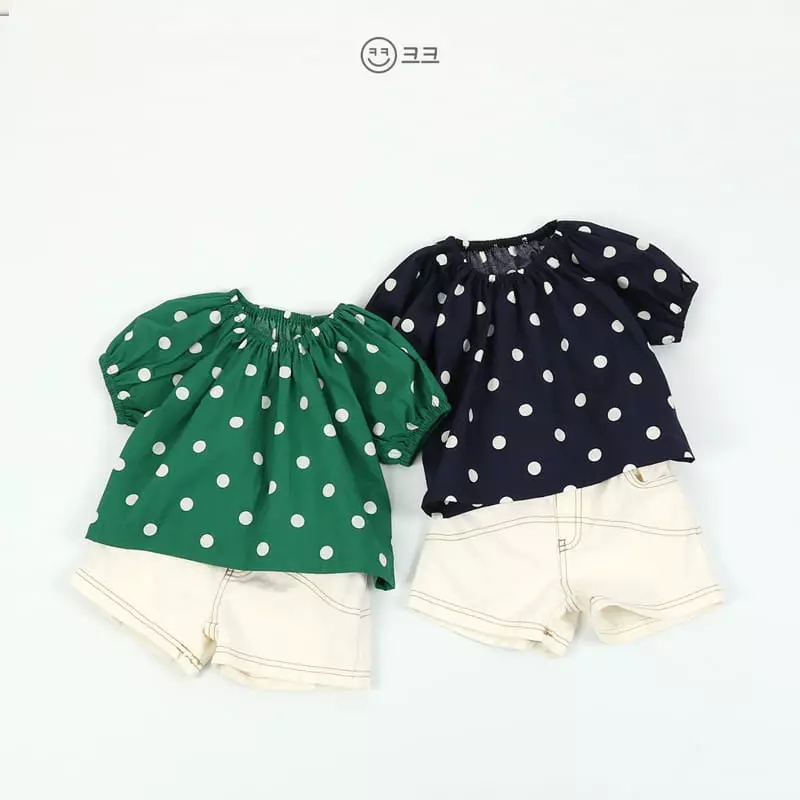 Kk - Korean Children Fashion - #toddlerclothing - Dot Blouse - 3