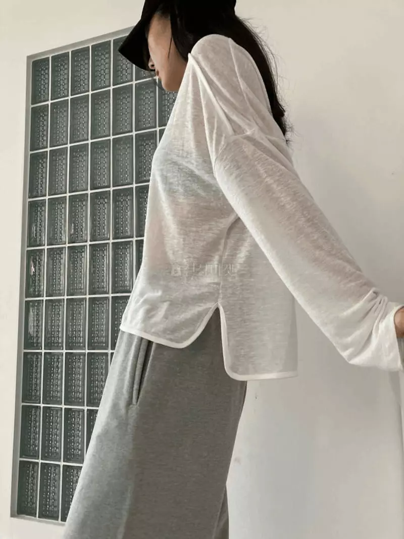 Knock - Korean Women Fashion - #momslook - Piping Tee - 2