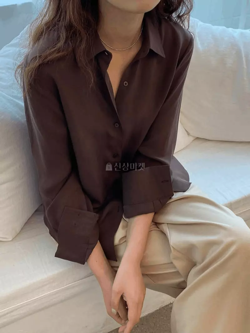 Knock - Korean Women Fashion - #momslook - Silk Blouse