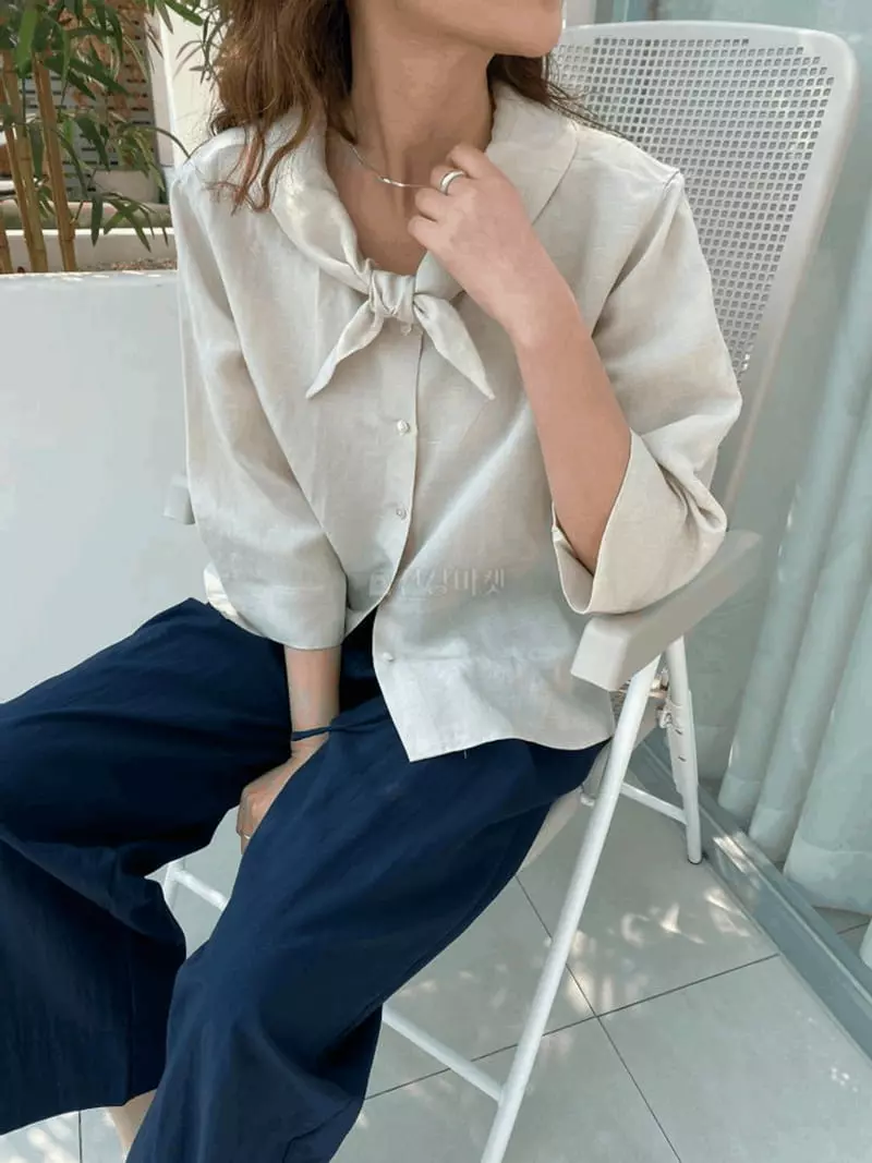 Knock - Korean Women Fashion - #womensfashion - Margarine Blouse - 4