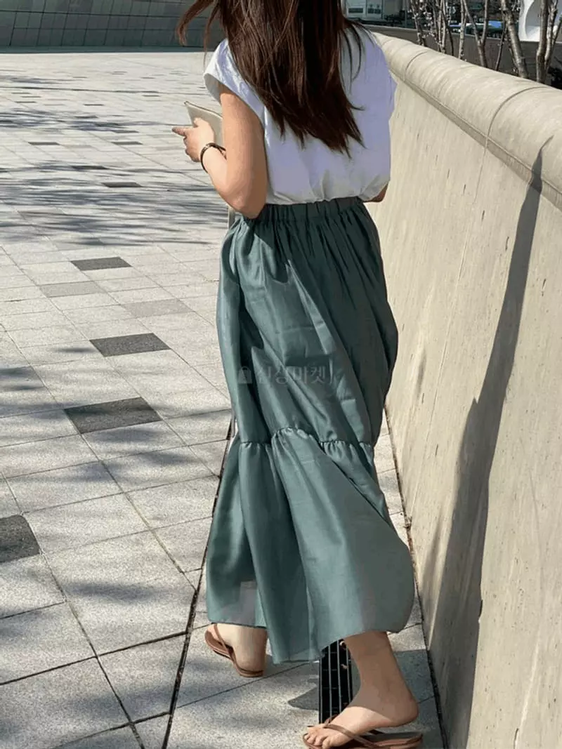 Knock - Korean Women Fashion - #womensfashion - Shirring Skirt - 2