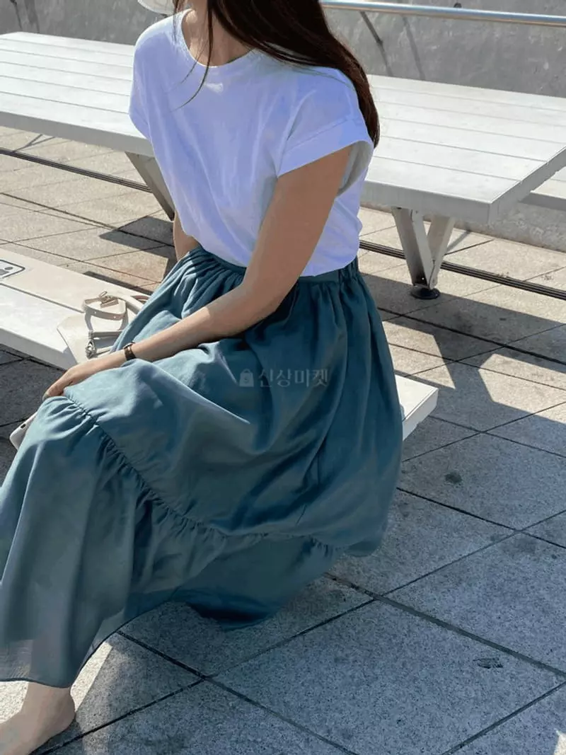 Knock - Korean Women Fashion - #momslook - Shirring Skirt - 4