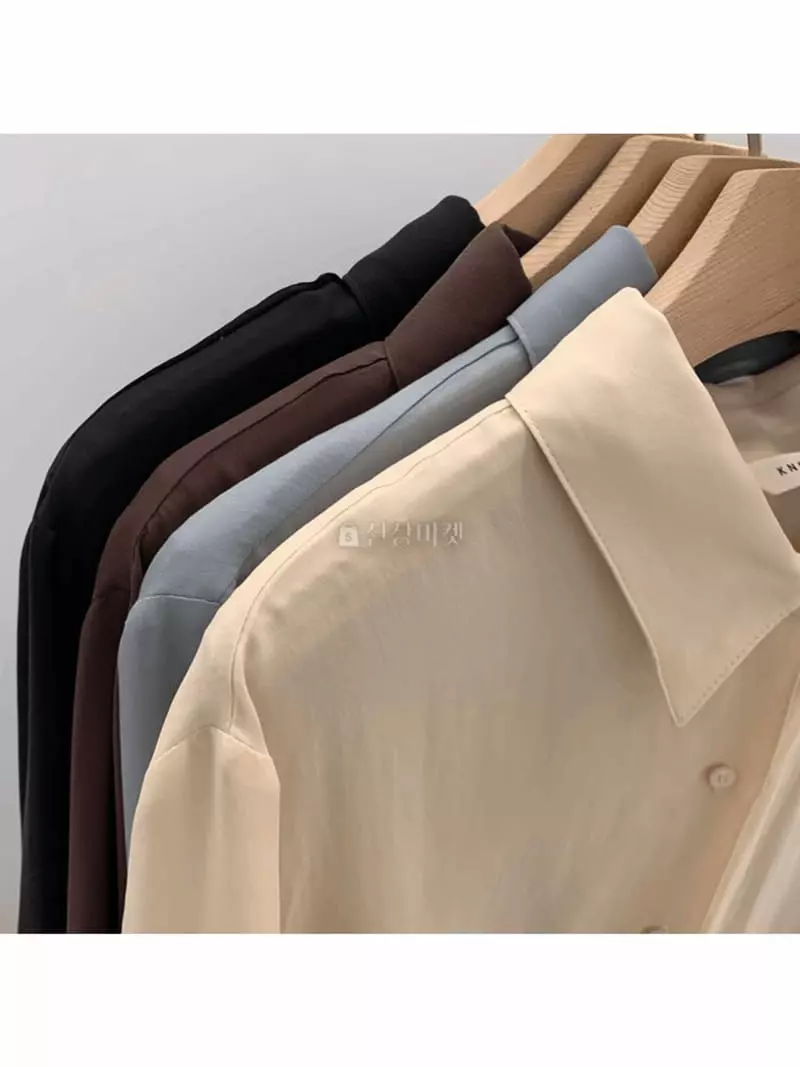 Knock - Korean Women Fashion - #momslook - Silk Blouse - 4