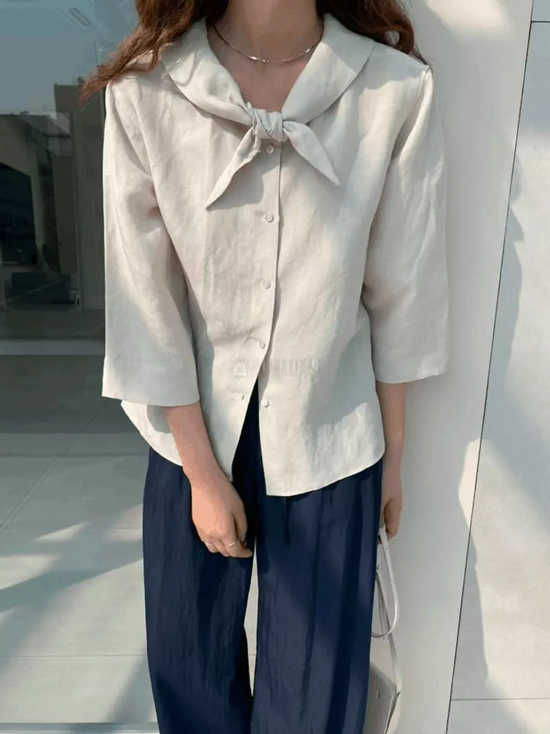 Knock - Korean Women Fashion - #womensfashion - Margarine Blouse - 3