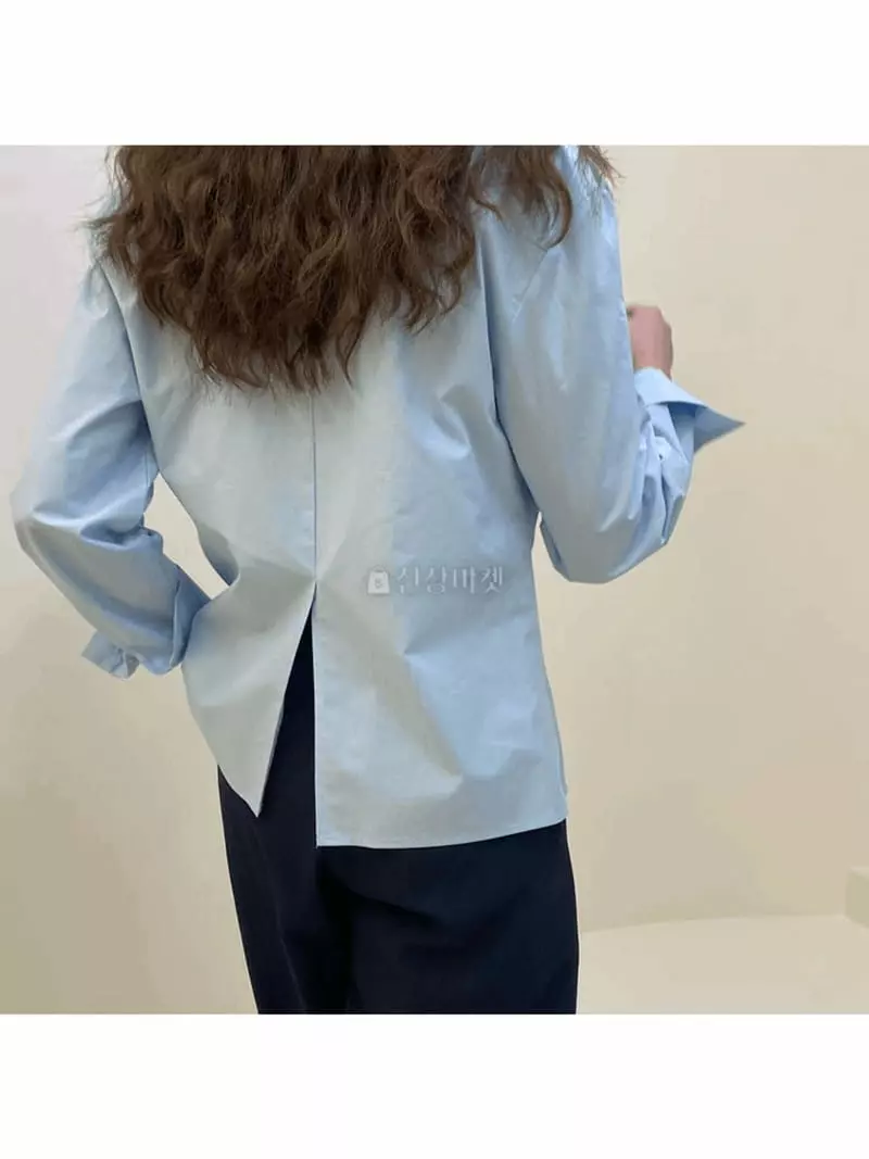 Knock - Korean Women Fashion - #womensfashion - Slit Shirt - 2