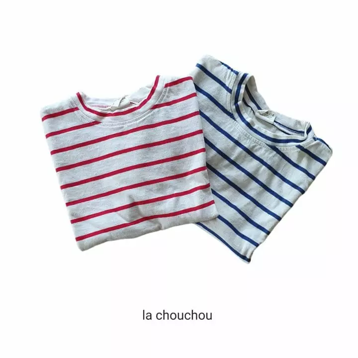 La Chouchou - Korean Children Fashion - #designkidswear - Macaroon Stripes Tee - 4
