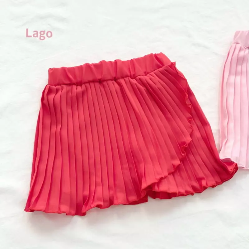 Lago - Korean Children Fashion - #Kfashion4kids - Wrap Wrinkle Skirt - 2