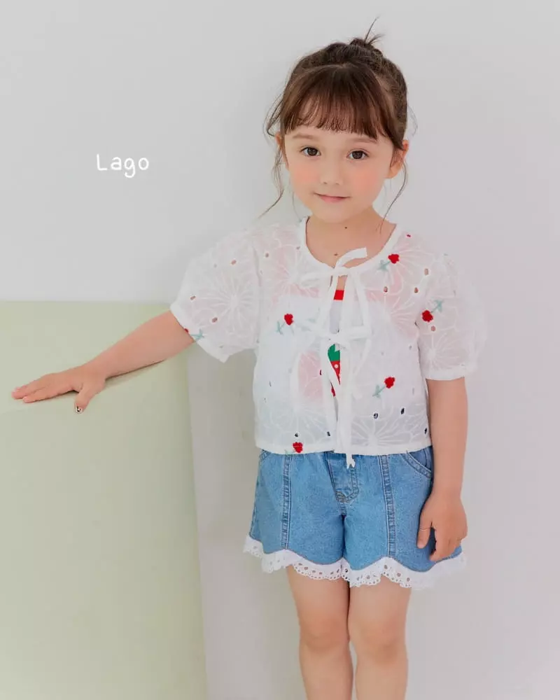 Lago - Korean Children Fashion - #Kfashion4kids - Rose Cardigan