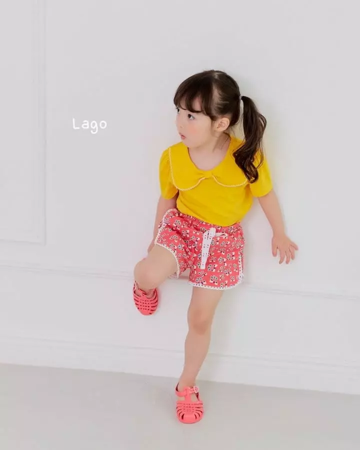 Lago - Korean Children Fashion - #childofig - Ribbon Lace Shorts - 8