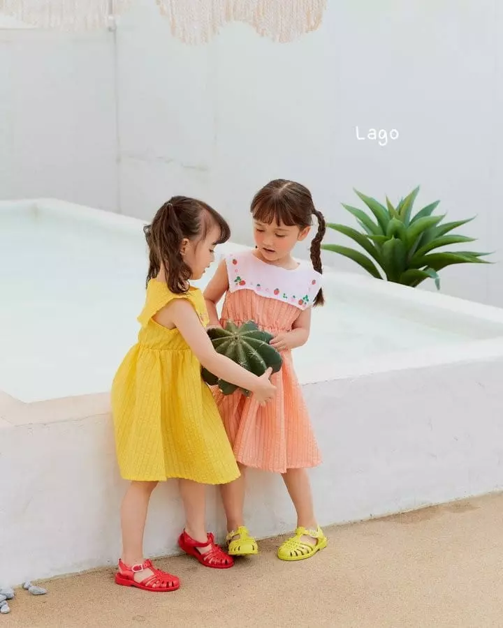 Lago - Korean Children Fashion - #childofig - Strawberry Cape One-piece - 7