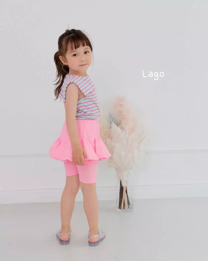 Lago - Korean Children Fashion - #childofig - Neon Flower Skirt Leggings