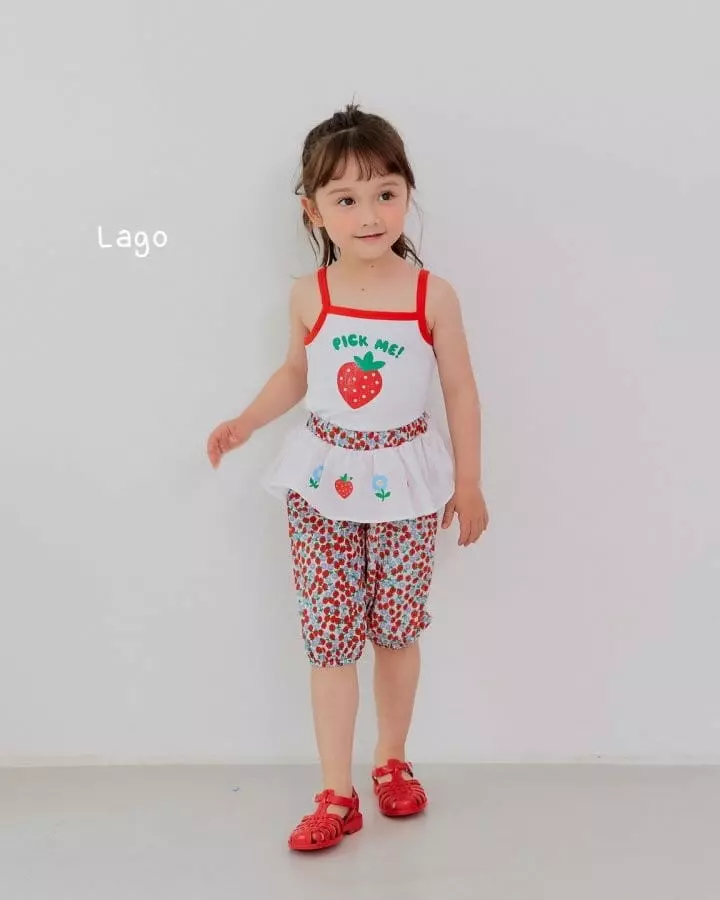 Lago - Korean Children Fashion - #childofig - Strawberry Apron Pants - 11