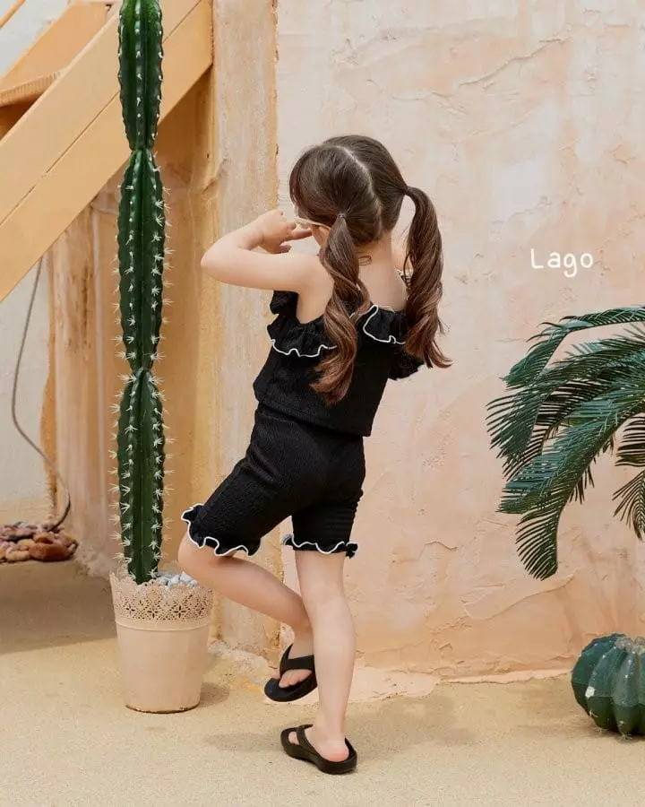 Lago - Korean Children Fashion - #childofig - Frinkle Top Bottom Set - 8