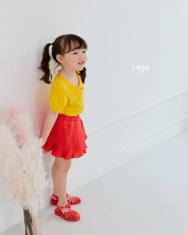 Lago - Korean Children Fashion - #childofig - Wrap Wrinkle Skirt - 8