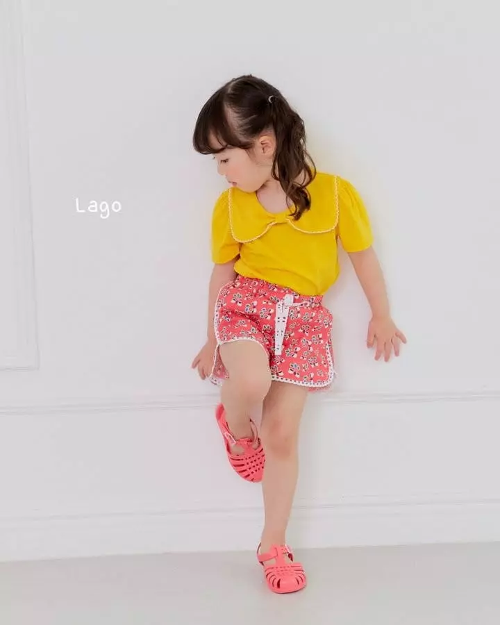 Lago - Korean Children Fashion - #childrensboutique - Ribbon Lace Shorts - 9