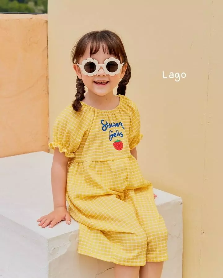 Lago - Korean Children Fashion - #childrensboutique - Strawberry Jumpsuit - 7