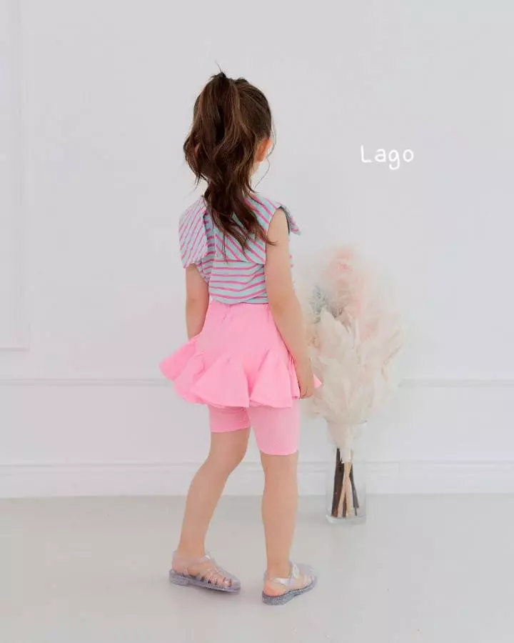 Lago - Korean Children Fashion - #childrensboutique - Neon Flower Skirt Leggings - 2