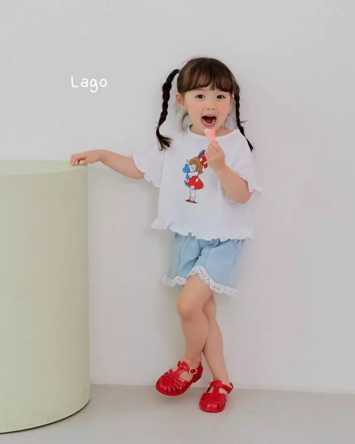 Lago - Korean Children Fashion - #childrensboutique - Mimi Frill Tee