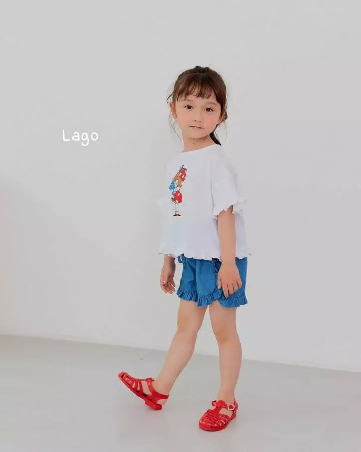 Lago - Korean Children Fashion - #designkidswear - Lovely Frill Shorts - 6
