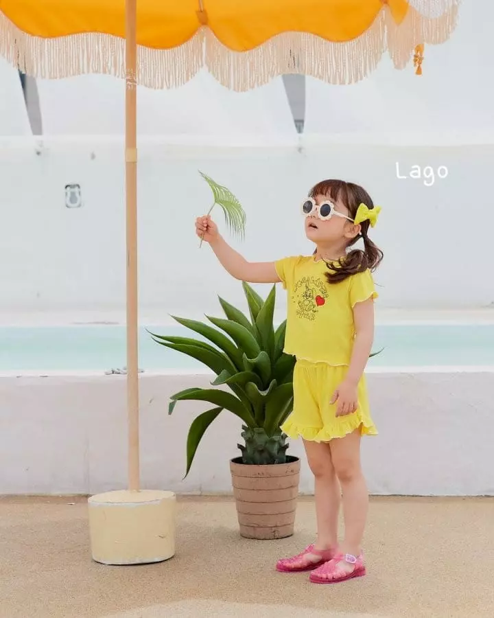 Lago - Korean Children Fashion - #designkidswear - Cuty Top Bottom Set - 5