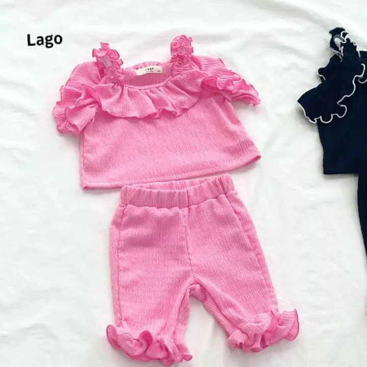 Lago - Korean Children Fashion - #designkidswear - Frinkle Top Bottom Set - 11