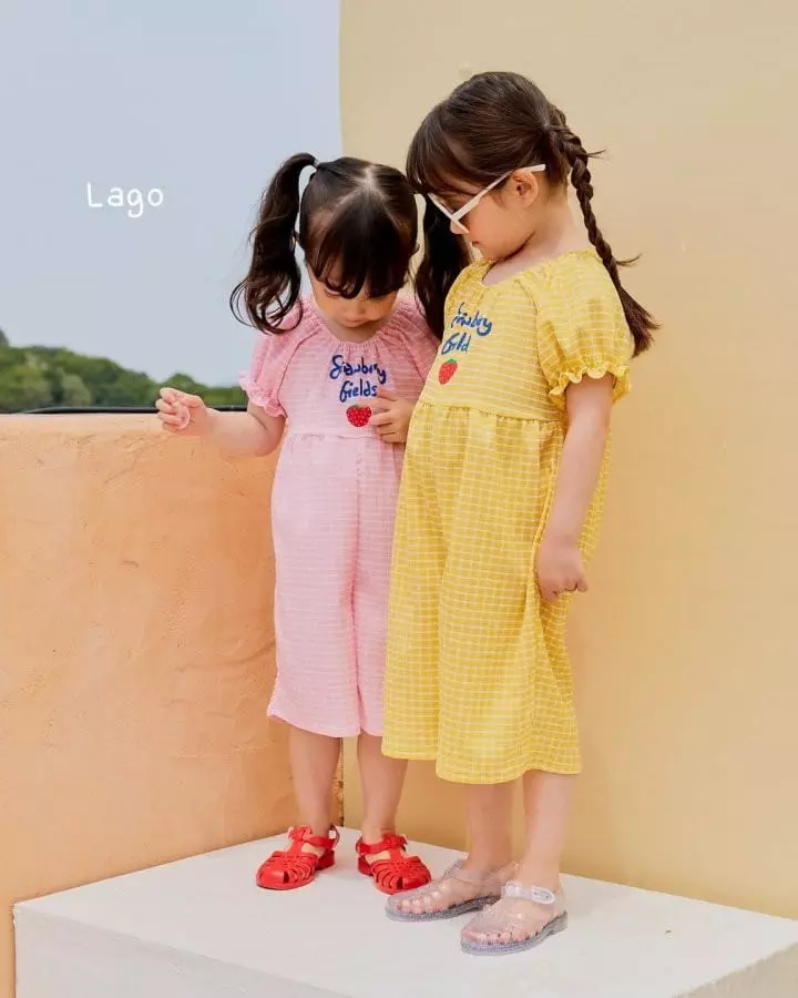 Lago - Korean Children Fashion - #discoveringself - Strawberry Jumpsuit - 9