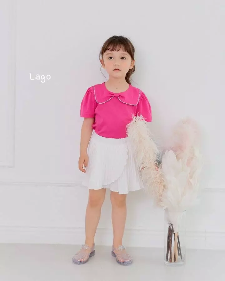 Lago - Korean Children Fashion - #discoveringself - Modal Ribbon Tee - 2
