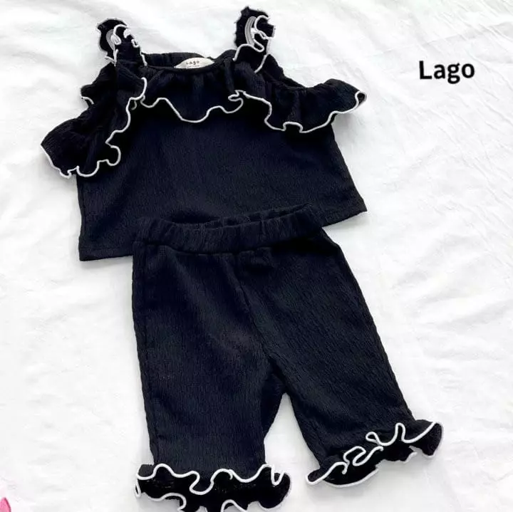 Lago - Korean Children Fashion - #discoveringself - Frinkle Top Bottom Set - 12