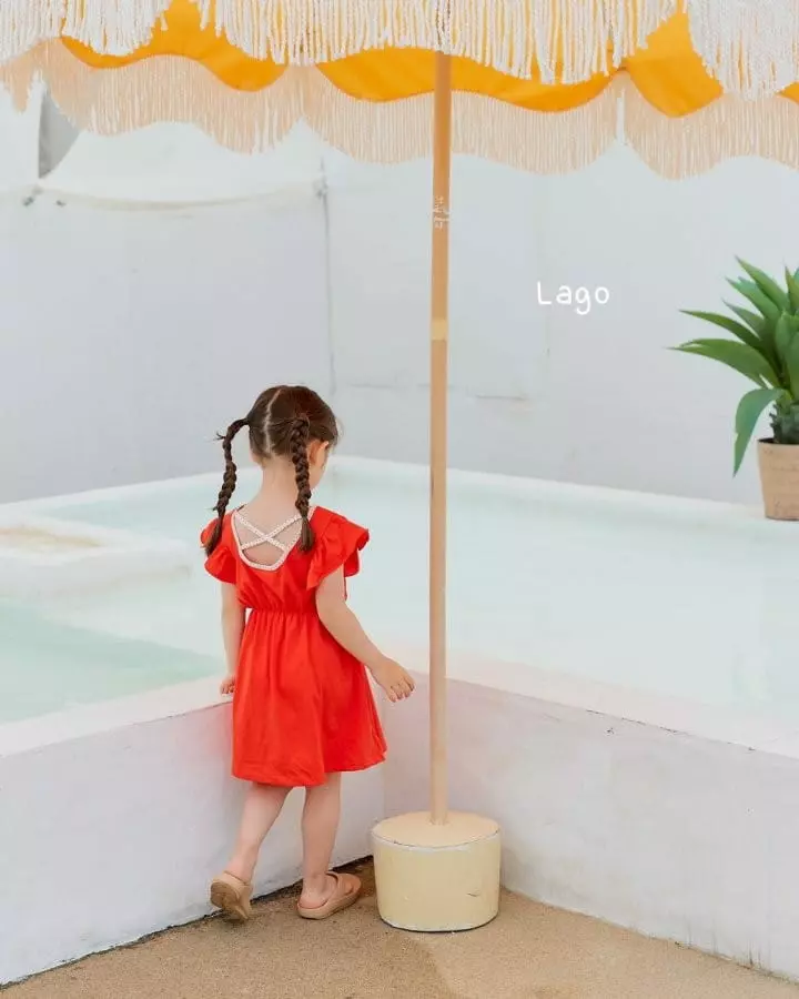 Lago - Korean Children Fashion - #fashionkids - Candy Ribbon One-piece - 9