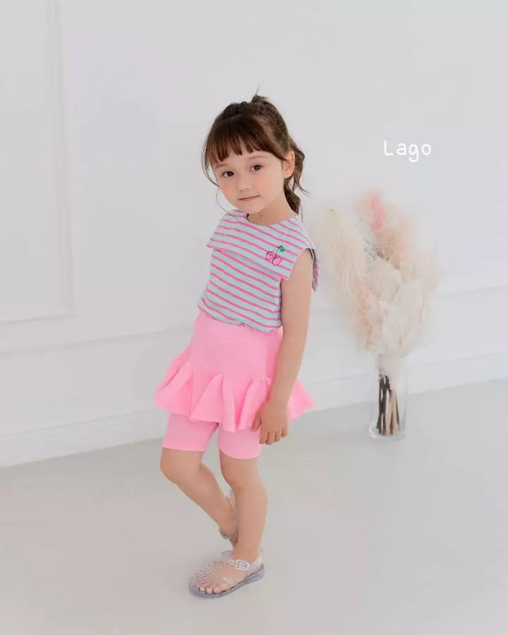 Lago - Korean Children Fashion - #fashionkids - Neon Flower Skirt Leggings - 5