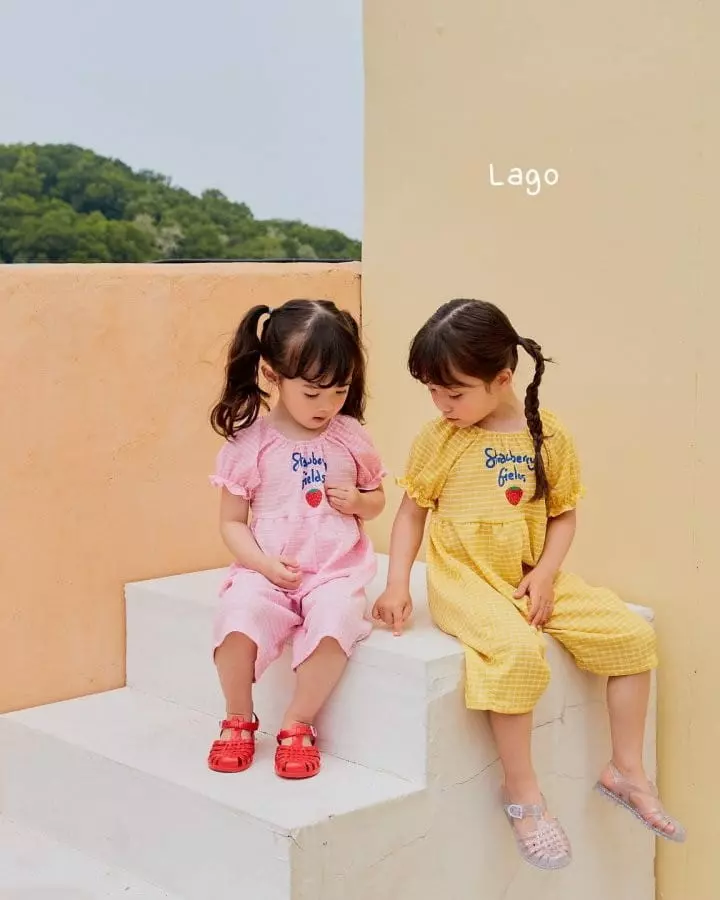 Lago - Korean Children Fashion - #kidsshorts - Strawberry Jumpsuit - 11