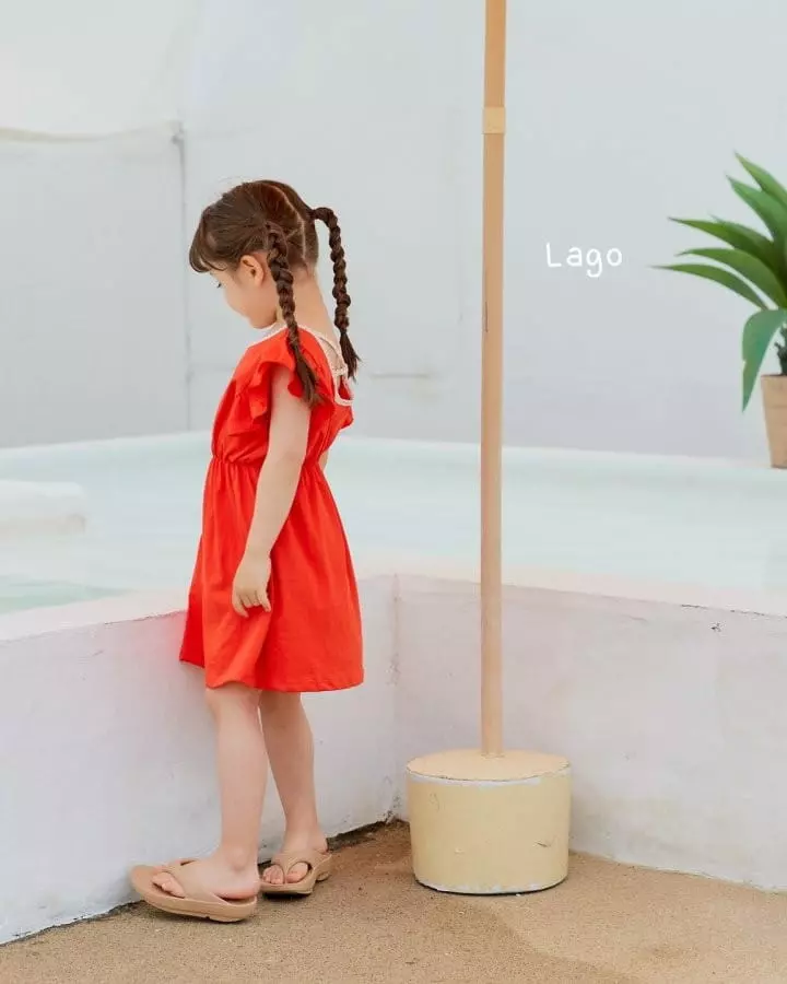 Lago - Korean Children Fashion - #kidsshorts - Candy Ribbon One-piece - 10