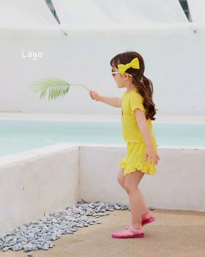 Lago - Korean Children Fashion - #kidsshorts - Cuty Top Bottom Set - 8