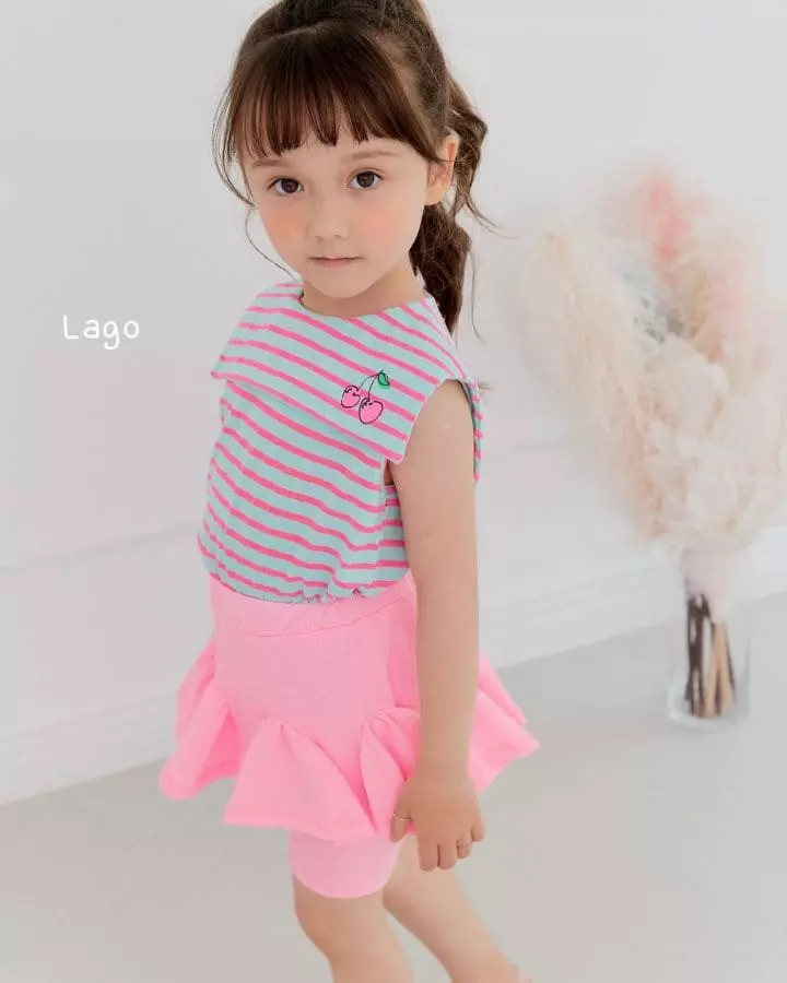 Lago - Korean Children Fashion - #kidsshorts - Neon Flower Skirt Leggings - 6