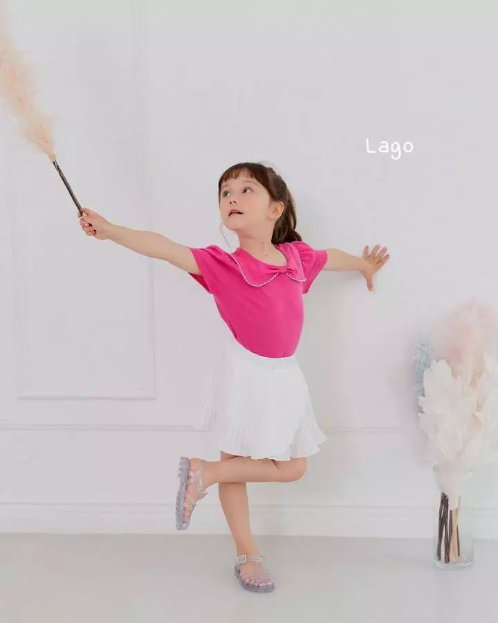 Lago - Korean Children Fashion - #fashionkids - Modal Ribbon Tee - 4
